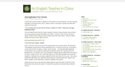 Desktop Screenshot of anenglishteacherinchina.com