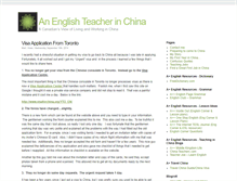 Tablet Screenshot of anenglishteacherinchina.com